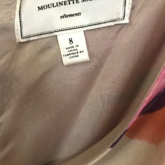 Anthropologie Moulinette Soeurs Floral Mini Dress Size 8 - Picture 5 of 9